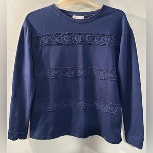 Liz Claiborne Midnight Blue Top Size M
